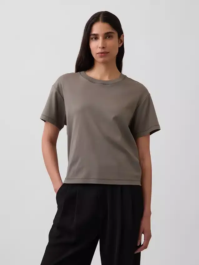 Supima®-katoenen T-shirt met relaxte pasvorm