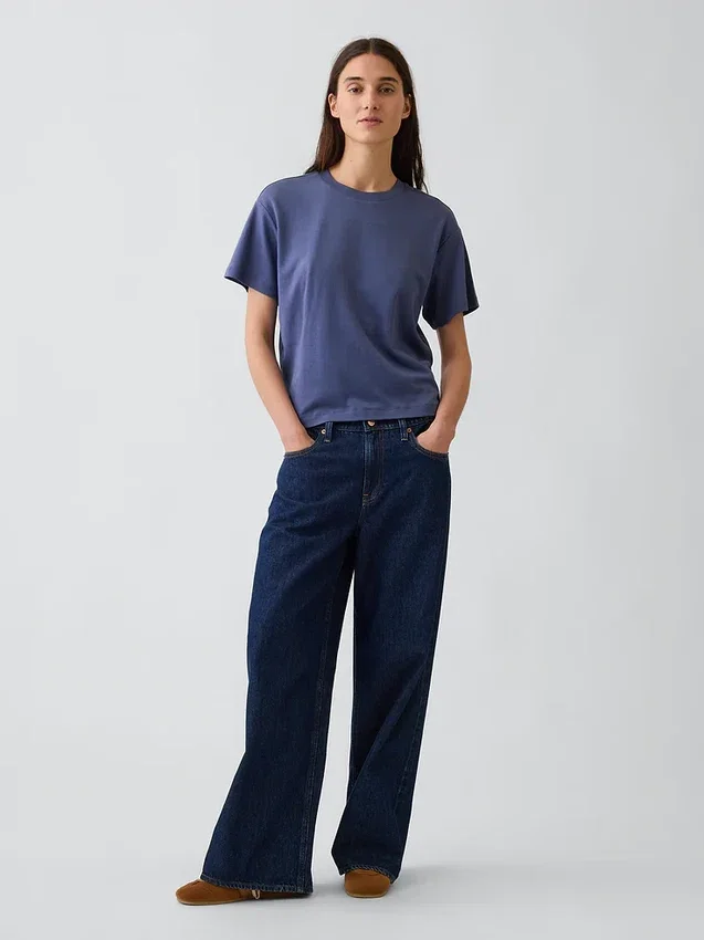 Supima®-katoenen T-shirt met relaxte pasvorm