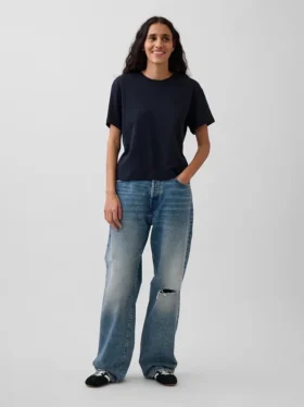 Supima®-katoenen T-shirt met relaxte pasvorm