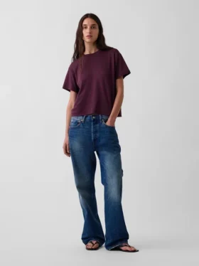 Supima®-katoenen T-shirt met relaxte pasvorm