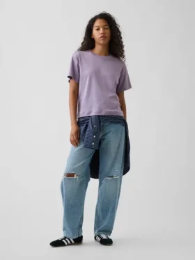 Supima®-katoenen T-shirt met relaxte pasvorm