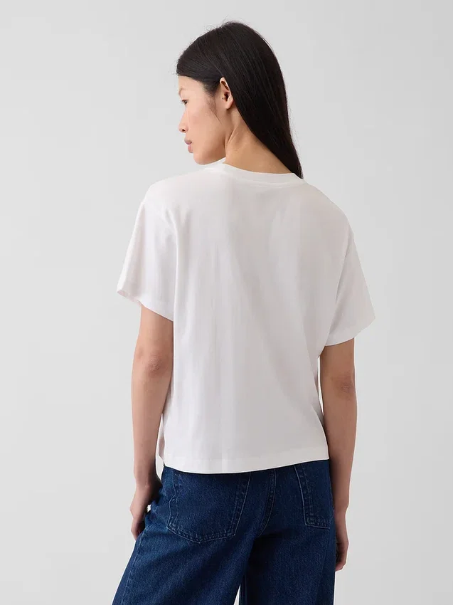 Supima®-katoenen T-shirt met relaxte pasvorm