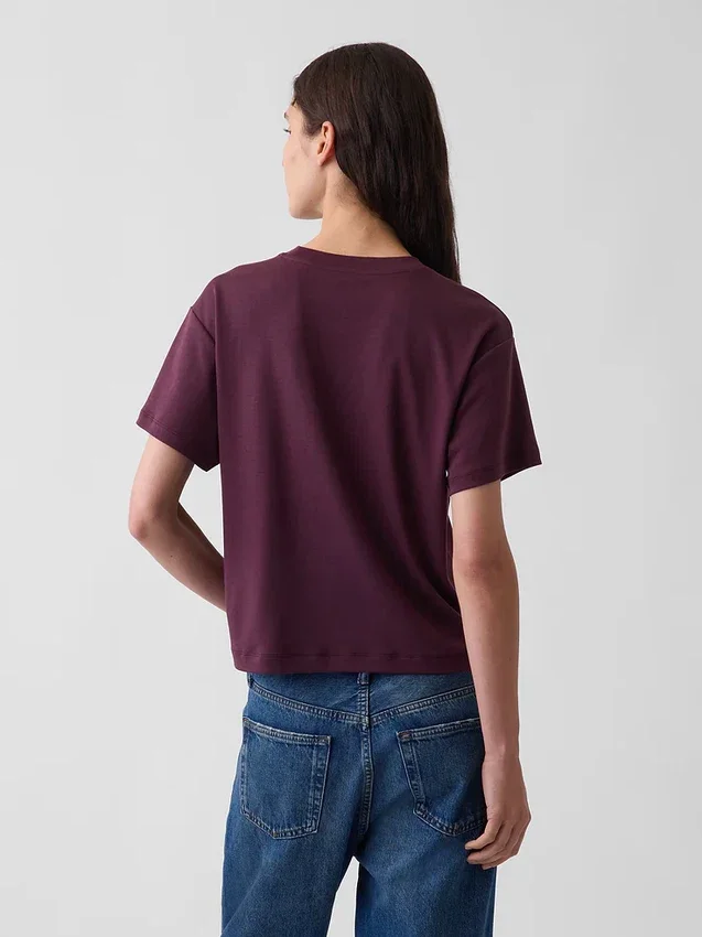 Supima®-katoenen T-shirt met relaxte pasvorm