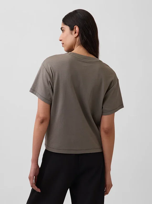 Supima®-katoenen T-shirt met relaxte pasvorm