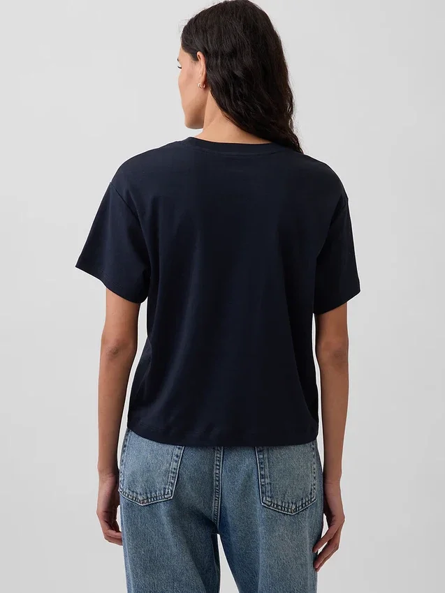 Supima®-katoenen T-shirt met relaxte pasvorm