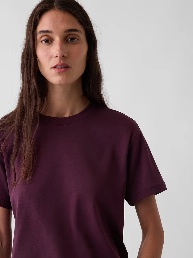 Supima®-katoenen T-shirt met relaxte pasvorm