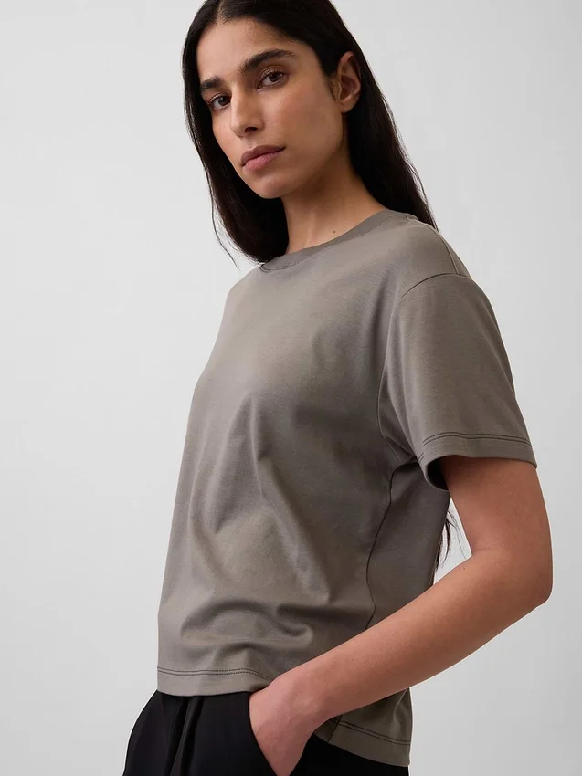 Supima®-katoenen T-shirt met relaxte pasvorm