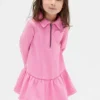 Sweatshirtjurk met halve rits voor Baby & Peuter