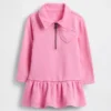 Sweatshirtjurk met halve rits voor Baby & Peuter