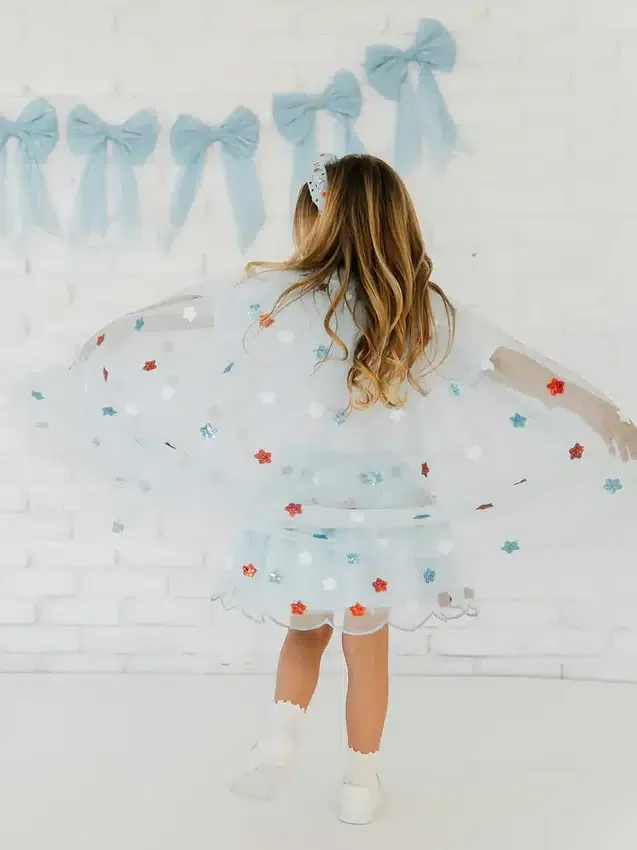 Sweet Wink-cape met paillettensterren