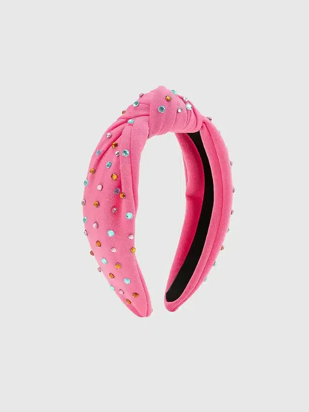 Sweet Wink frambozenkleurige strass-haarband