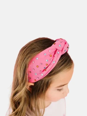 Sweet Wink frambozenkleurige strass-haarband