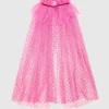 Sweet Wink frambozenrode strass-cape