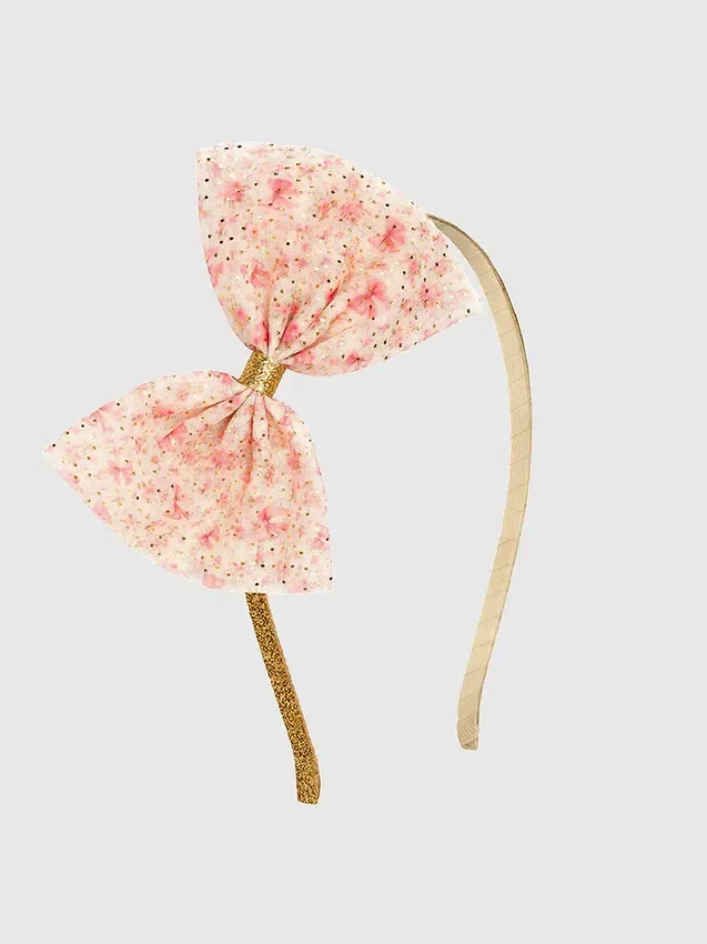 Sweet Wink-haarband met kleine bloemetjes en tule strik