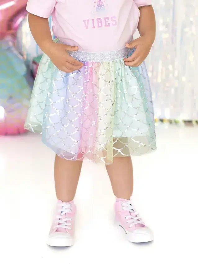 Sweet Wink Rainbow Mermaid Tutu