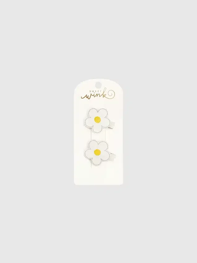 Sweet Wink-set met madeliefjesclips