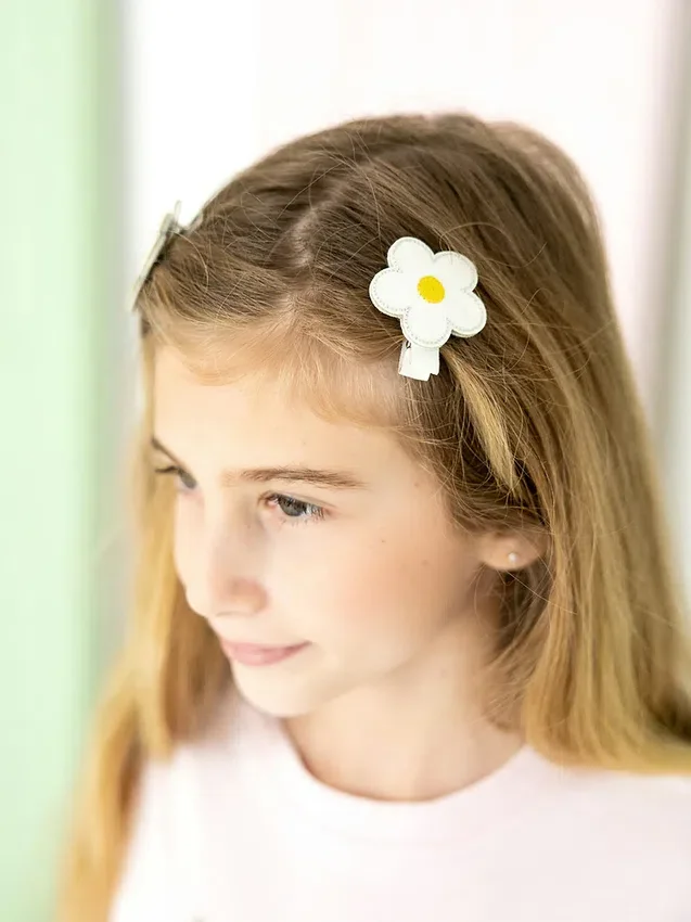 Sweet Wink-set met madeliefjesclips