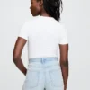T-shirt-body met strakke jersey en string