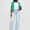T-shirt-body met strakke jersey en string