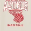 T-shirt met afbeelding van de basketbalring van San Diego State University