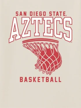 T-shirt met afbeelding van de basketbalring van San Diego State University