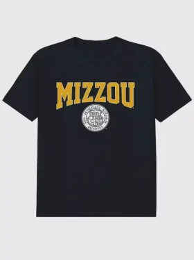 T-shirt met afbeelding van het universiteitswapen van de University of Missouri