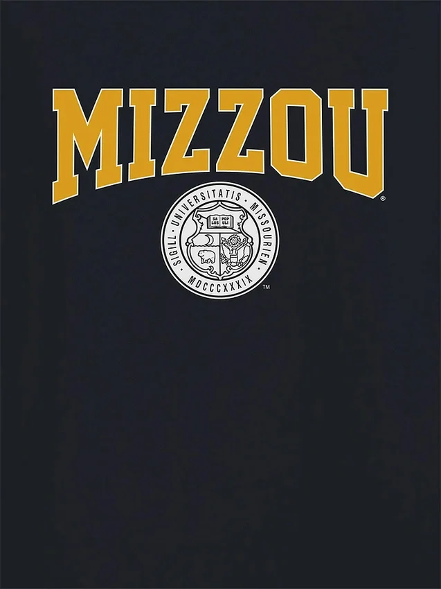 T-shirt met afbeelding van het universiteitswapen van de University of Missouri