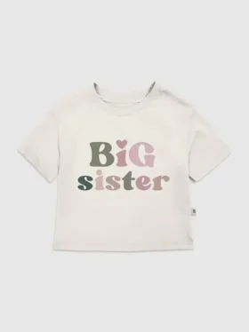 T-shirt met 'Big Sister'-afbeelding voor peuters