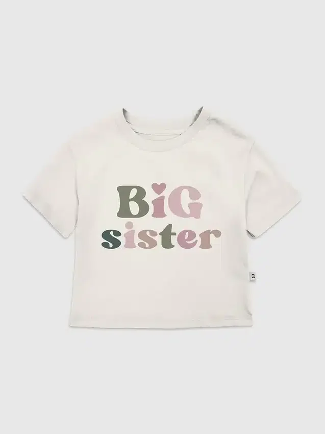 T-shirt met 'Big Sister'-afbeelding voor peuters