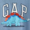 T-shirt met dinosauruslogo voor Baby & Peuter
