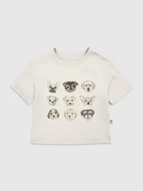 T-shirt met diverse puppy-afbeeldingen voor peuters