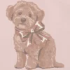 T-shirt met Doggie Bow-afbeelding voor peuters