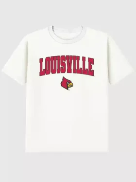 T-shirt met donkere afbeelding van het Arch Logo van de University of Louisville