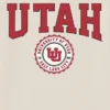 T-shirt met donkere afbeelding van het universiteitszegel van de University of Utah