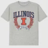T-shirt met donkere ‘Laurels’-afbeelding van de University of Illinois