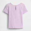 T-shirt met geribde boord en geborduurd ijsje voor Baby & Peuter