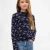 T-shirt met geribde kraag voor kinderen