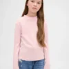 T-shirt met geribde kraag voor kinderen