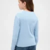 T-shirt met geribde kraag voor kinderen