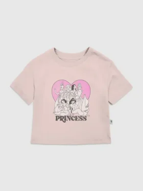 T-shirt met hartjesprint voor peuters van Disney Princess