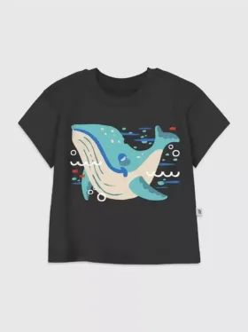 T-shirt met ‘It’s a Whale’-print voor peuters