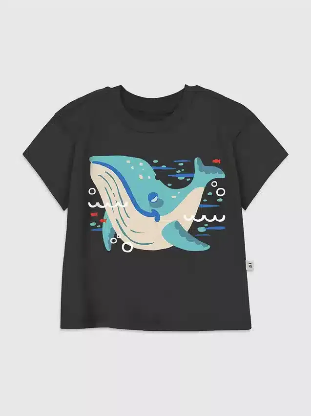 T-shirt met ‘It’s a Whale’-print voor peuters