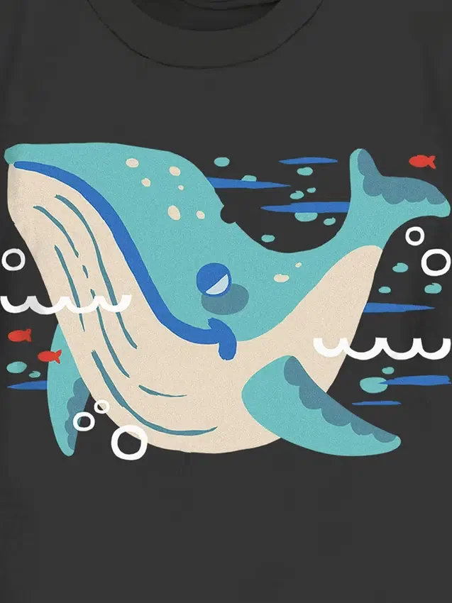 T-shirt met ‘It’s a Whale’-print voor peuters