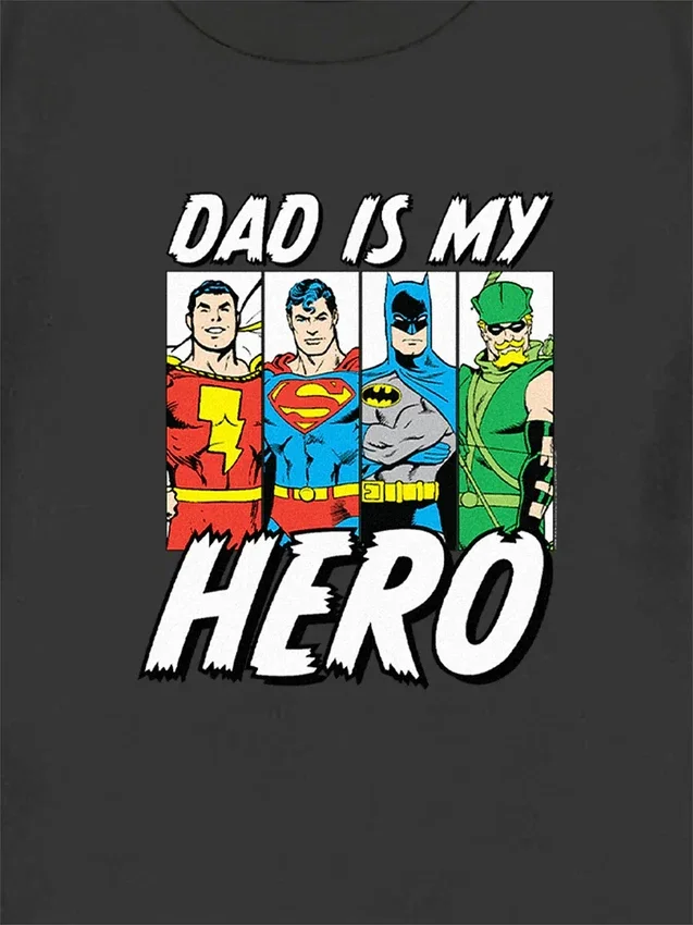T-shirt met 'Justice League Hero Dad'-afbeelding voor peuters van DC Comics