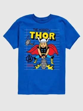 T-shirt met korte mouwen en print voor peuters: Marvel Thor Doodle