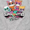 T-shirt met korte mouwen en ‘Super Kitties’-logo voor peuters