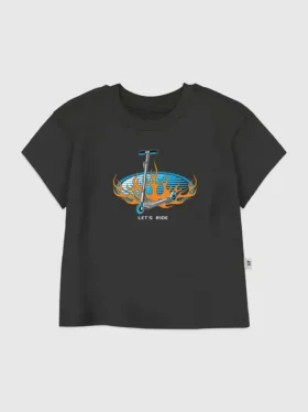 T-shirt met 'Lets Ride'-print voor peuters
