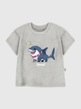 T-shirt met ‘Marvel Rivals Jeff the Shark’-print voor peuters