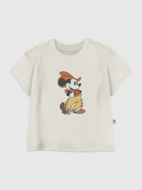T-shirt met 'Mickey Mouse Cowboy'-afbeelding voor peuters