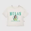 T-shirt met Mulan-print in collegestijl voor peuters